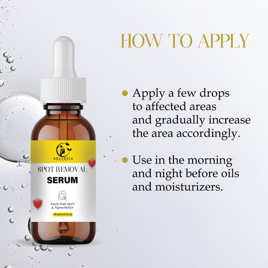 Spot Removal Serum for Face | Dark Spot Corrector for Clear & Even Skin Tone | Brightening & Hydrating Formula | Suitable for All Skin Types – 30ml