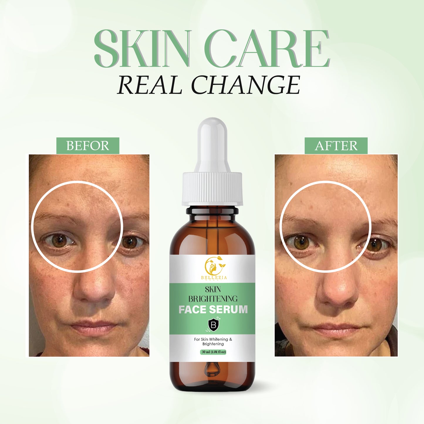 Skin Brightening Face Serum with Vitamin C, Niacinamide & Hyaluronic Acid | Dark Spot Removal, Even Skin Tone & Radiant Glow | Lightweight, Non-Greasy, For Men & Women